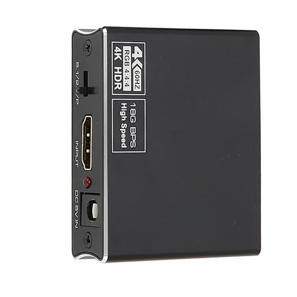 HD Multimedia Interface-omvandlare HD Multimedia Interface till optisk SPDIF och 3,5 mm stereo ljudomvandlare