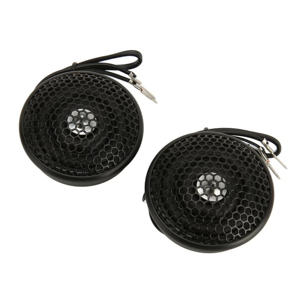 2 stk. 150W Dome Tweeter Høj Følsomhed 2-vejs System Sort Mini Audio Tweeter til Bil Audio Systemer