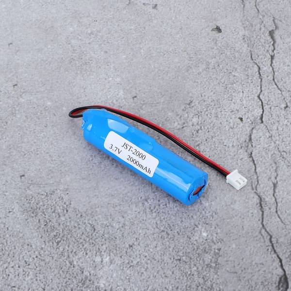 JST 3.7V 2000mAh højkapacitets lithiumbatteri med kortslutnings- og overspændingsbeskyttelse