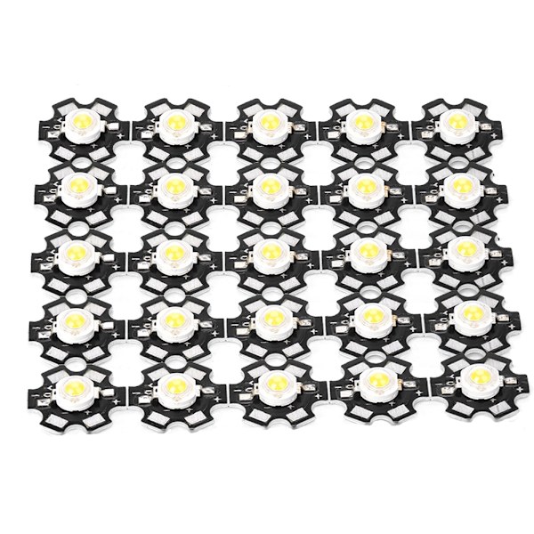 25 STK High Bright Integreret Chip Lyskilde LED Bead Spotlight Pære Varm 3000-3200K