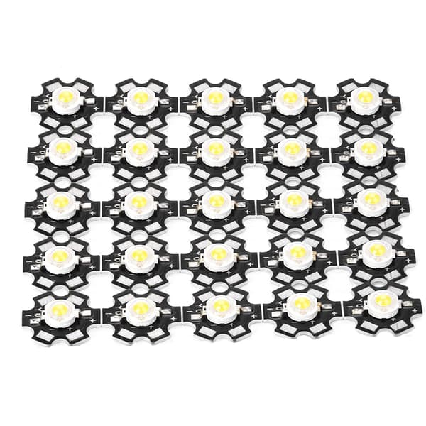 25 STK. Højlysstærk Integreret Chip Lyskilde LED Perle Spotlight Pære Varm 3000-3200K