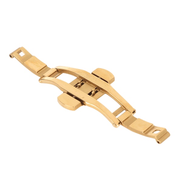 Watch Band Spänne Byte Vikbar tryckknapp Rostfritt stål Watch Spänne Tillbehör Golden