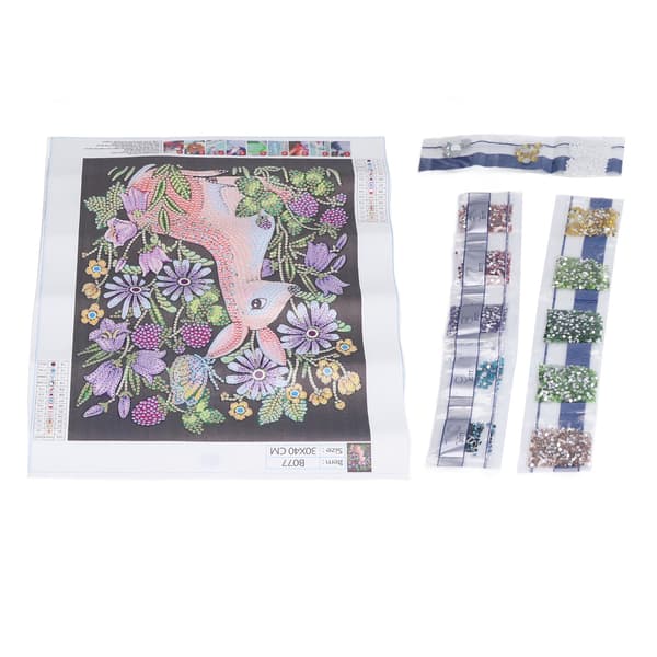 Diamantmålning DIY Hjortformad Canvas Strassmålning Dekorativ Målningssats