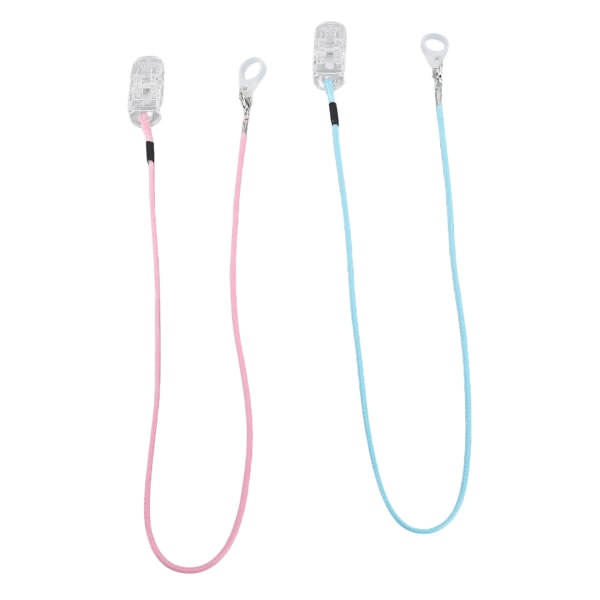 2kpl Sound Aid Clip Kannettava yksi korvahihna Sound Aid Clip Pidike Nylon Sport Lanyard Pinkki Sininen