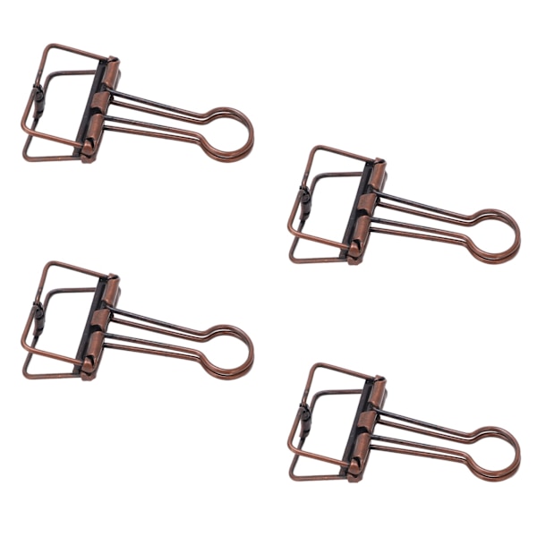 50 stk. Binder Clips 32mm Metal Stærk Klemmekraft Hule Papir Binder Clips til Kontor Skole Hjem Lilla Bronze