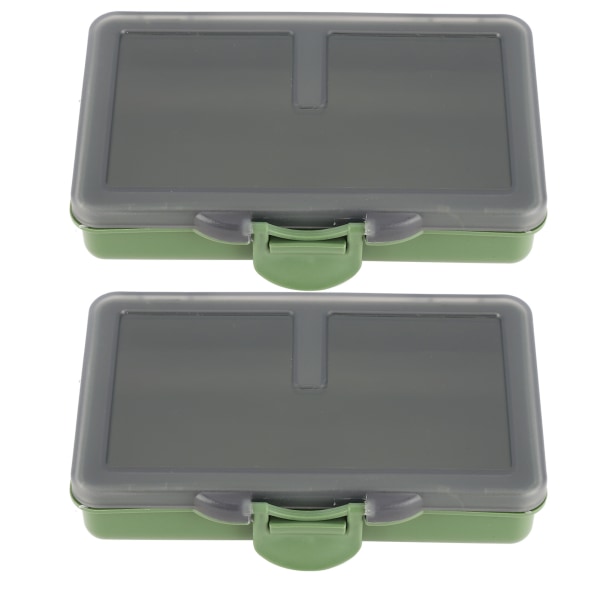 2 st fiskekrok bete gadget låda mini PP förvaringslåda fodral för fiskeutrustning tillbehör 1 fack
