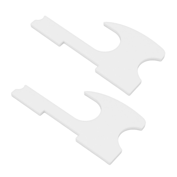 2 stk. lyssabelstativ veggmontert holder akryl enkel installasjon tryllestavholder for tryllestav cosplay hvit