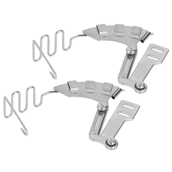 2 stk. låsesting symaskinebinder 30 mm 4 i 1 spejl rustfrit stål dobbeltfoldbinder til flad symaskine