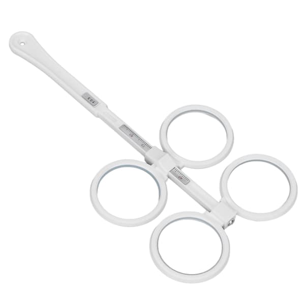 Optisk Flipper Plast Justerbar Optometri Flip Lins Instrument med Synundersökningskort för Amblyopi Vit(±0.5 D. )
