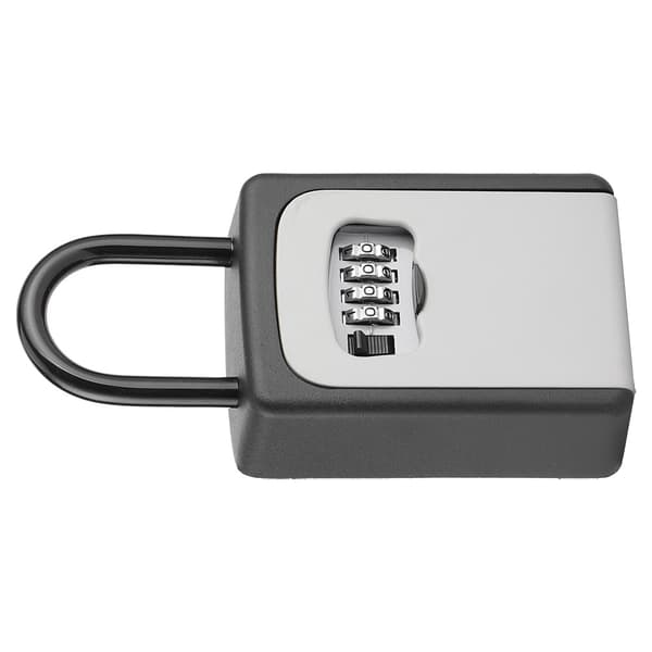 Nyckellåsbox Väggmonterad Nyckelsäkerhetsbox i Aluminiumlegering Lösenordslåsbox för Hushåll