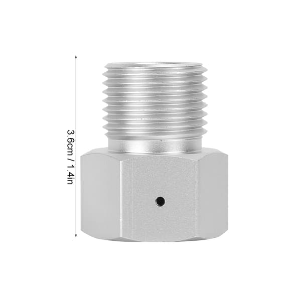 Aluminiumslegering hungevind TR21-4 til han-gevind W21.8-14 adapterstik til Sodastream