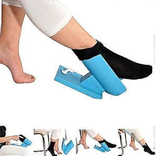 Sock Slider, Enkel På/Av Sockhjälpmedel Kit Slider Utan Att Böja Sig, Töja