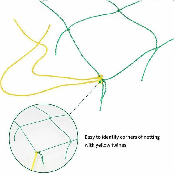 1,8M3,6M Havenet, Nylon Espaliernet til Klatreplanter, Ærteplantningsnet