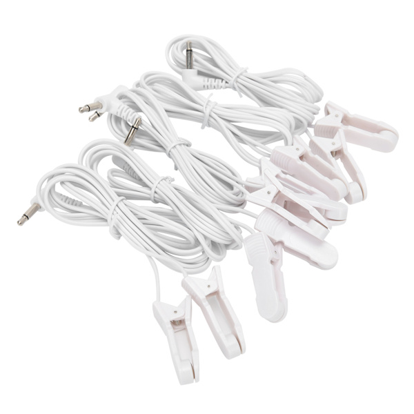 5 stk/pose 3,5 mm Øreclips Elektrode Blyledninger Kabel til TENS Unit Fysioterapimaskine