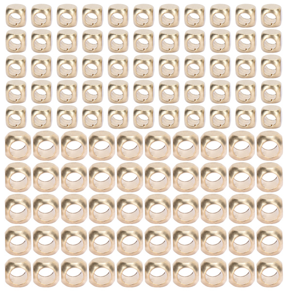 3 mm/4 mm smyckenstillverkning fyrkantiga pärlor Gör-det-själv-armbandstillbehör Spacer Beads