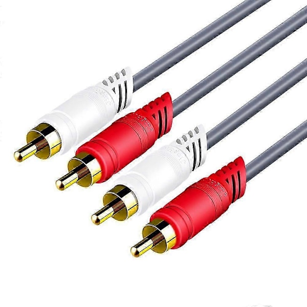 2rca Til 2rca Datakabel Lydkabel 1.5/3/5m Lydkabel Konnektorledning Højttaler 5M