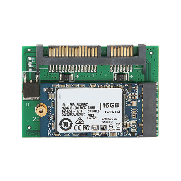 SATA Adapter M.2 SSD 2 i 1 Stor kapacitet Stabil Pålitlig Bärbar Plug and Play Datortillbehör 16GB