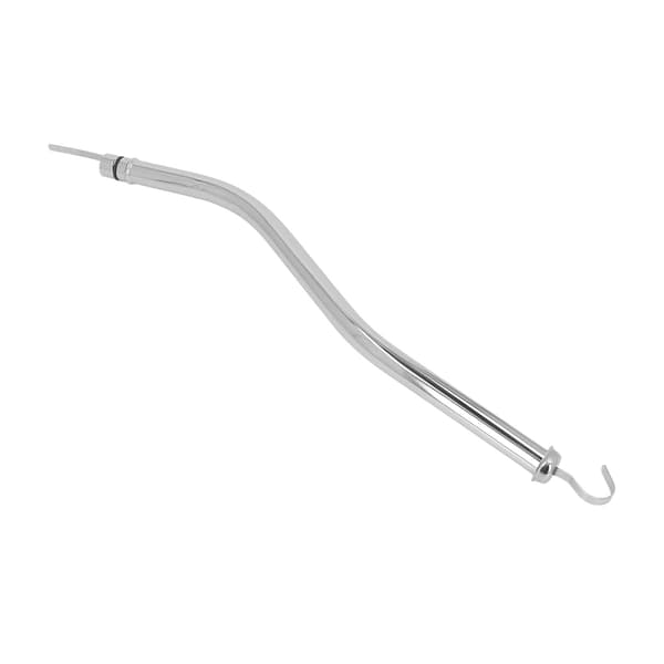 18‑3/4 tommer sølvforkromet motorolietrykmålerør i rustfrit stål erstatning for Ford C‑6 transmissioner