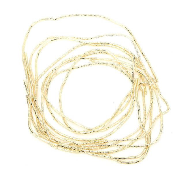 Kirjonta-lanka Kuparilanka Ompelukone Ompele Kiilto 1,5 mm Dia. Manuaalinen DIY-lanka Kultainen