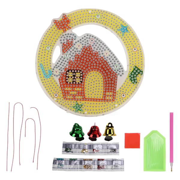 Rhinestone Maleri Lille Husform DIY Dekorative Ornamenter til Håndværkselsker