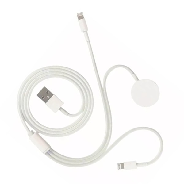 Magnetisk trådlös laddare för IOS Watch 5V 1A, bärbar 3-i-1-laddare i ABS och PC