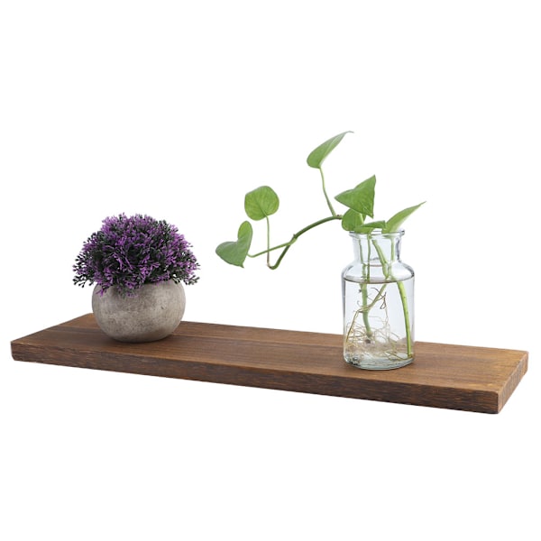 Seinälle kiinnitettävät säilytyshyllyt Kelluva hylly Puinen säilytysteline Näyttöjärjestäjä Kotiin Olohuoneeseen 50x14x2cm