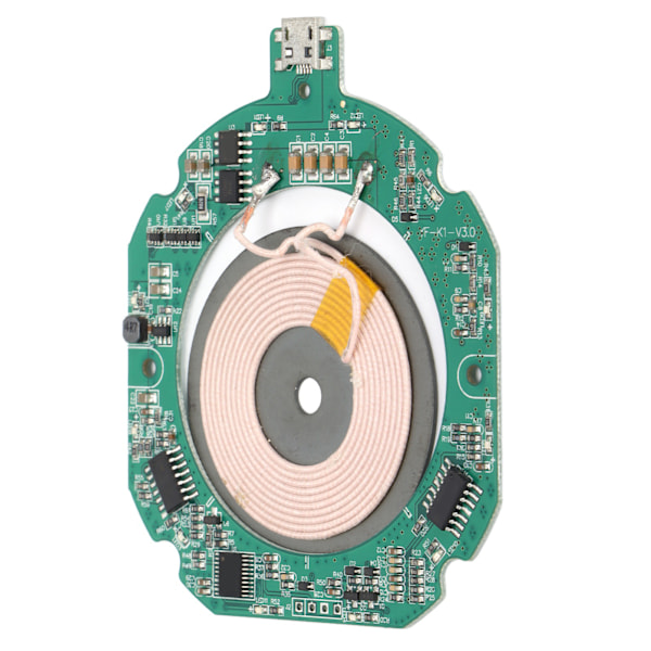 K1 Qi langaton laturimoduuli Micro USB PCBA ja käämi lähetinmoduuli 9V-1.67A