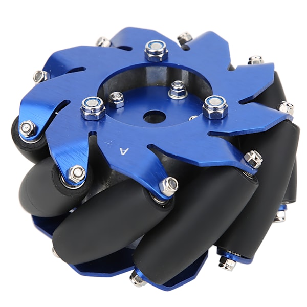 4 tuuman Mecanum Wheel -pyörän oikea alumiini TPU-kumiteloilla teollisuusrobotin osilla