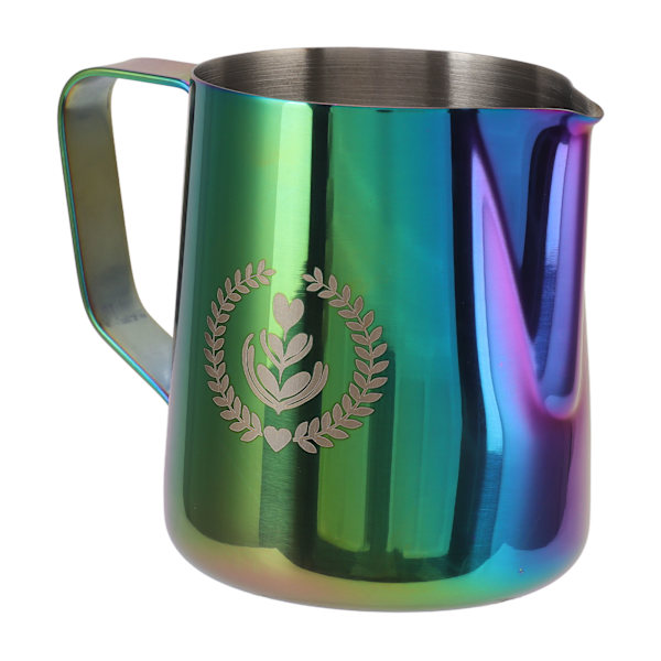 Melkeskummerkanne 600ml Ørnespyle Kaffe Melkeskummerkopp Matkvalitet 304 Rustfritt Stål Skumkanne med Skala Fargerik