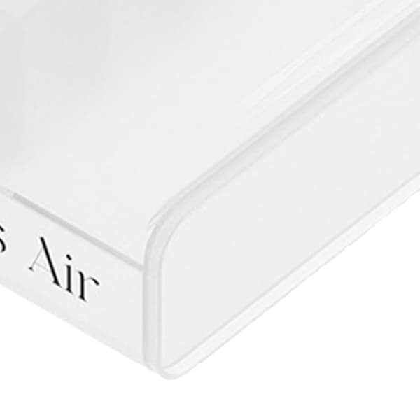 Skrivebordsorganisatorboks Datakabelopbevaringsetui Plastik Bogdesign Boligindretning til Line Earbud Transparent