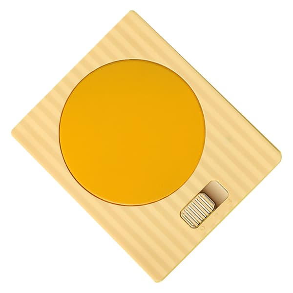 Koppvarmer 2 temperaturer 2 moduser Justerbar konstant temperatur USB drikkevarmer for eggkake våtservietter 220V gul