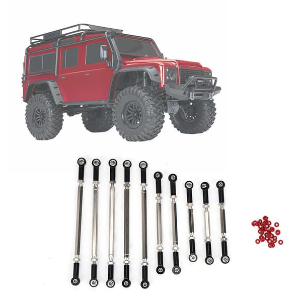 Professionelt styrestangssæt RC reservedele til Traxxas trx-4 RC Crawler Sort 8245BL