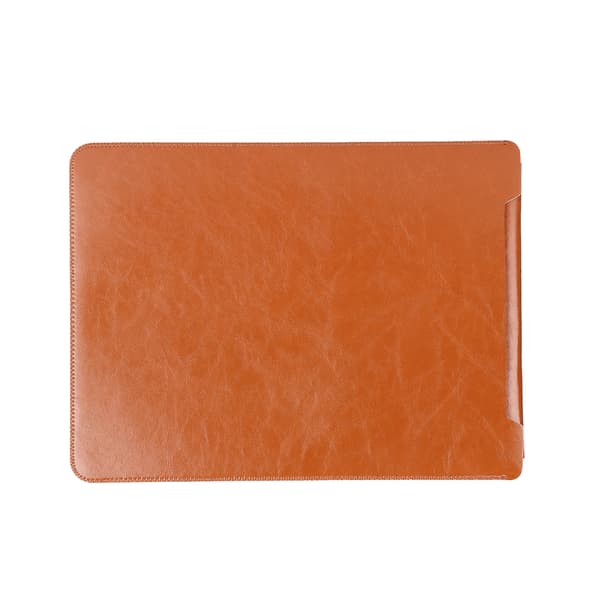 Bærbar Sleeve Taske Mikrofiber Notebook Computer Beskyttende Foringspose Tilbehør til MacBook Pro Lys Brun