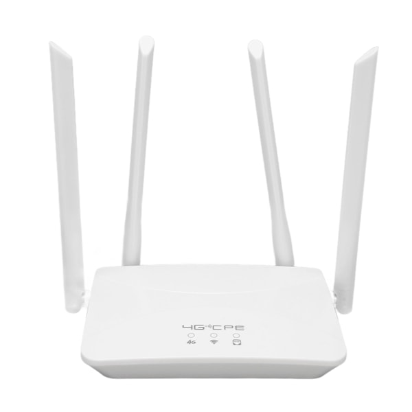 4G LTE trådlös router professionell 300 Mbps mobil WiFi-router med 4 st antenner för B1 3 5 40 för asiatiskt område 100-240V EU-kontakt