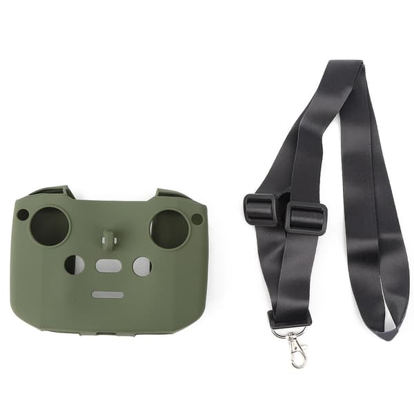 Silikonfodral med hängrem, passar för MAVIC AIR 2 fjärrkontroll, grön