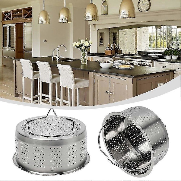 Trykkoger Indsats Steamer Rustfrit Stål Kurv Ris Damp Trykkoger 13.8cm