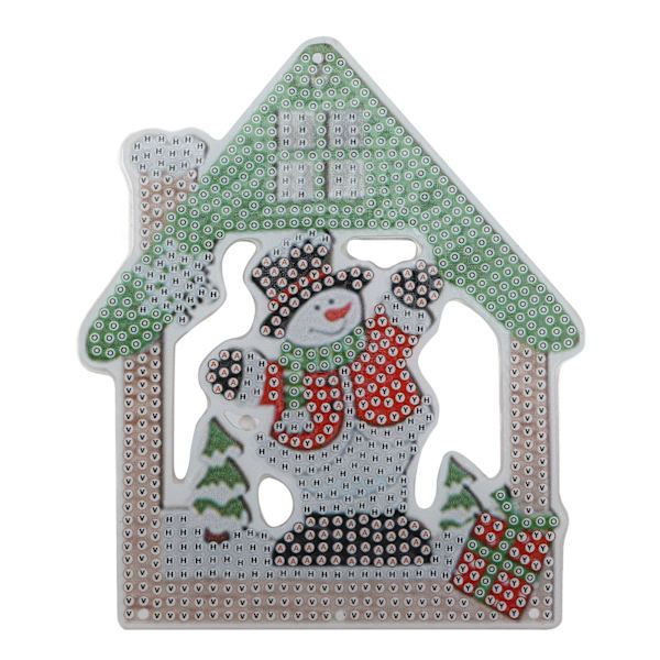 Rhinestone-målning söt levande jultema hänge avkopplande DIY heminredning