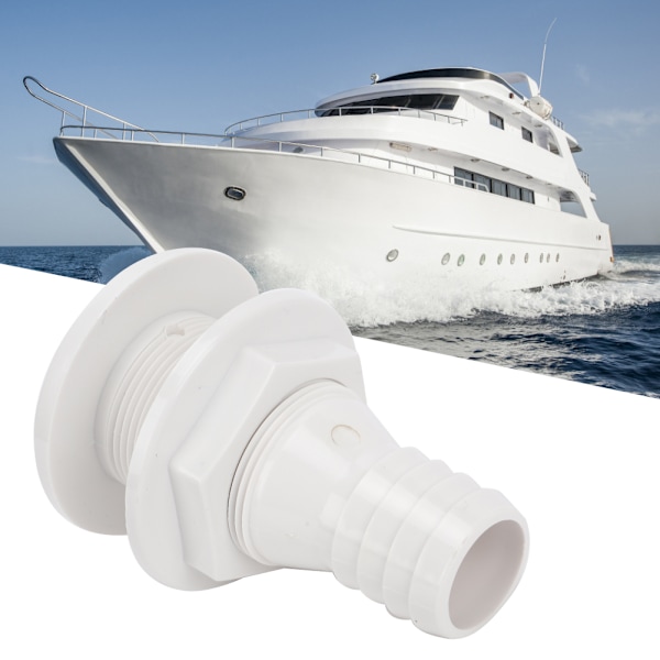 ABS Plast Holdbar Letvægts Båd Bund Yacht Bilge Dræn Udluftning Tilbehør 1-1/4 Tommer