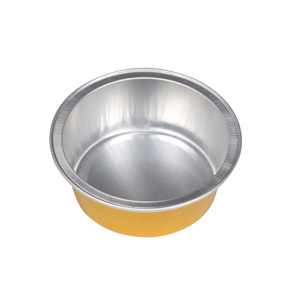 Beholder for voksfjerning - Gullfarget aluminiumsfolie-skål for smelting av voksbønner