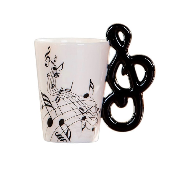 note håndtak keramisk kopp fritt spektrum krus musikkinstrument gave kopp