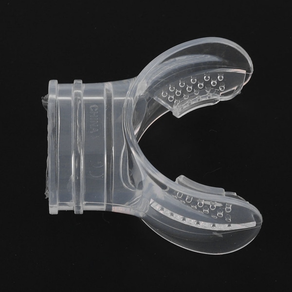 Engangs gjennomsiktig silisium profesjonell dykking standard bite munnstykke (gjennomsiktig)