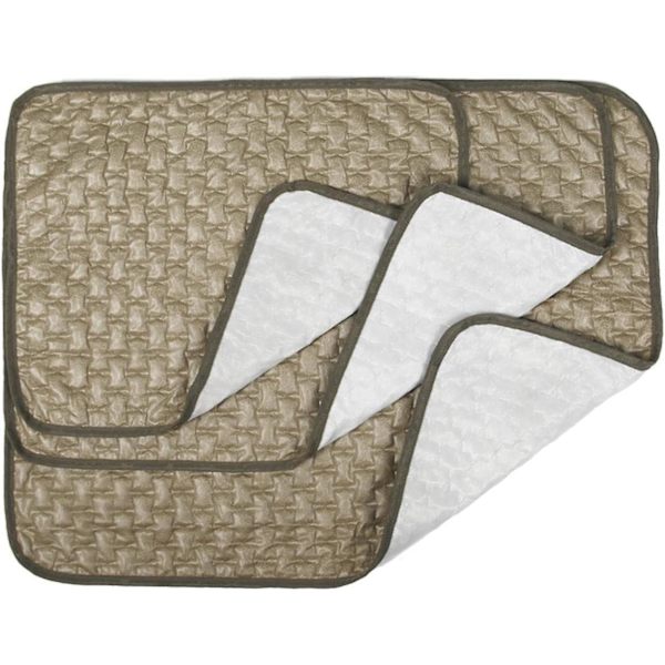 Køletæppe til kæledyr til sommer, isoleret issilkepude med ble til indendørs sæde, Khaki, størrelse S (35 * 45 cm)