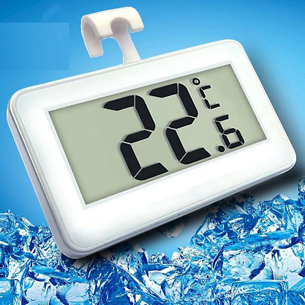 Digitalt kjøleskapstermometer - Trådløs overvåking av innetemperatur (Stor)