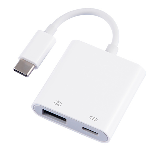 Minnekortadapter Type C til OTG USB3.0-kortleser for tilkobling av USB-minnestasjon for tastaturmus