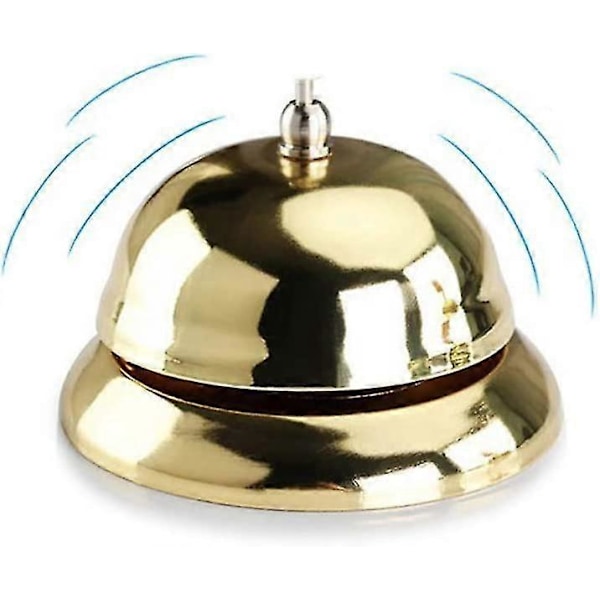 Gyllene Hand Ringklocka Serviceklocka Restaurang Klocka Reception Kundklocka