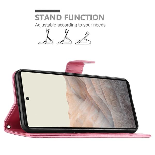 PIXEL 6 Protective Case - with floral pattern and card slots FLORAL PINK FLORAL ROSA PIXEL 6