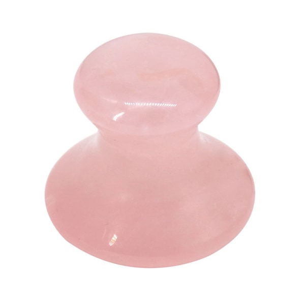 1 styks naturlig pink krystal massage stenpind svampehoved