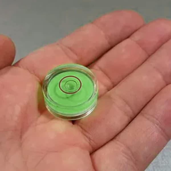 Libell, Vattenpass, Precisionsvattenpass, Horisontellt vattenpass, Libellbubbla, Runda vattenpass, 12mm Cirkulär Spir
