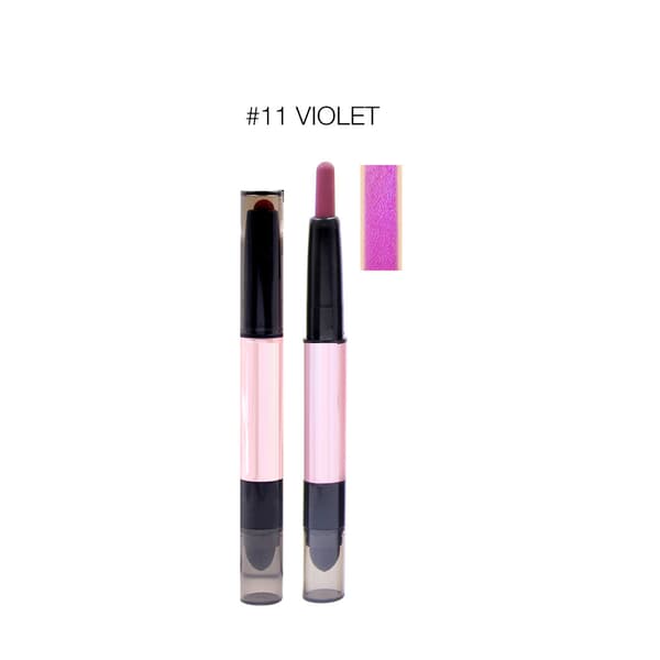 Dobbelt hoved Mat Lipgloss Lipgloss Langtidsholdbar Vandtæt Læbestift 11#