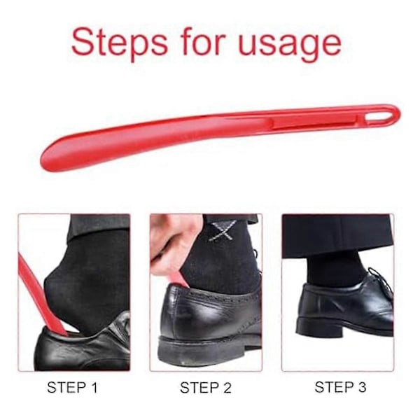 Skohorn - 25 cm - Kort Håndtak - Veldig Stabilt - med Hengehull - Ergonomisk Form - Egnet kompatibel med Menn, Kvinner, Folk